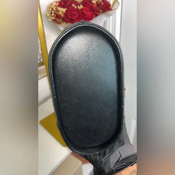 MCM Black Leather Mini Bucket Tote with Gold Hardware - Picture 9 of 11